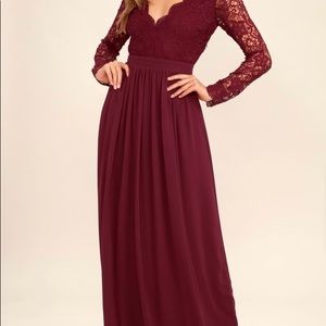 Lulus long sleeve maxi 
Style 390892 new w tags